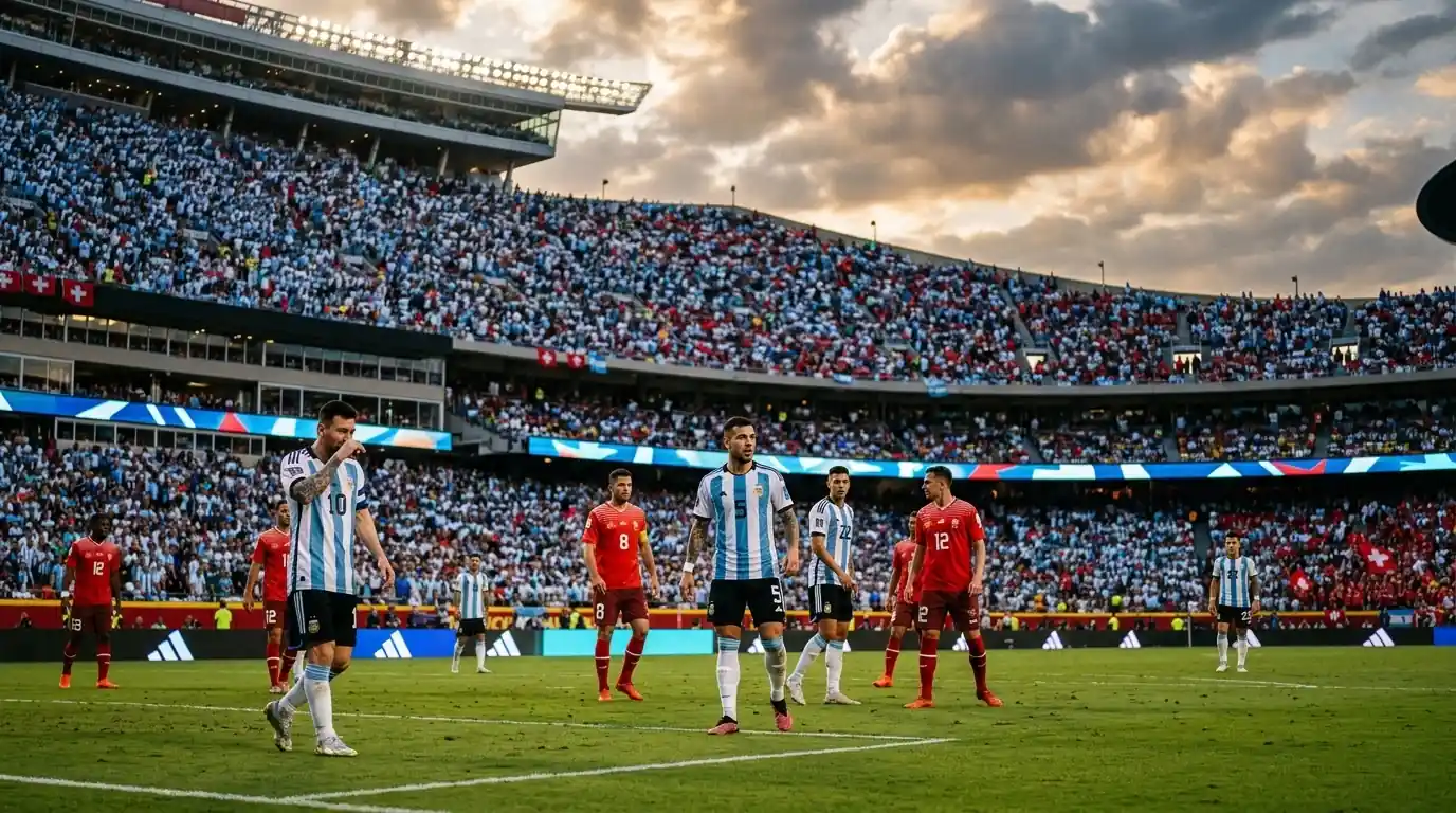 Arrowhead Stadium de Kansas City listo para el Argentina vs Suiza de cuartos