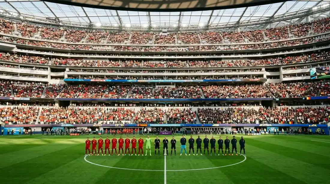Estadio SoFi listo para el España vs Bélgica de cuartos de final